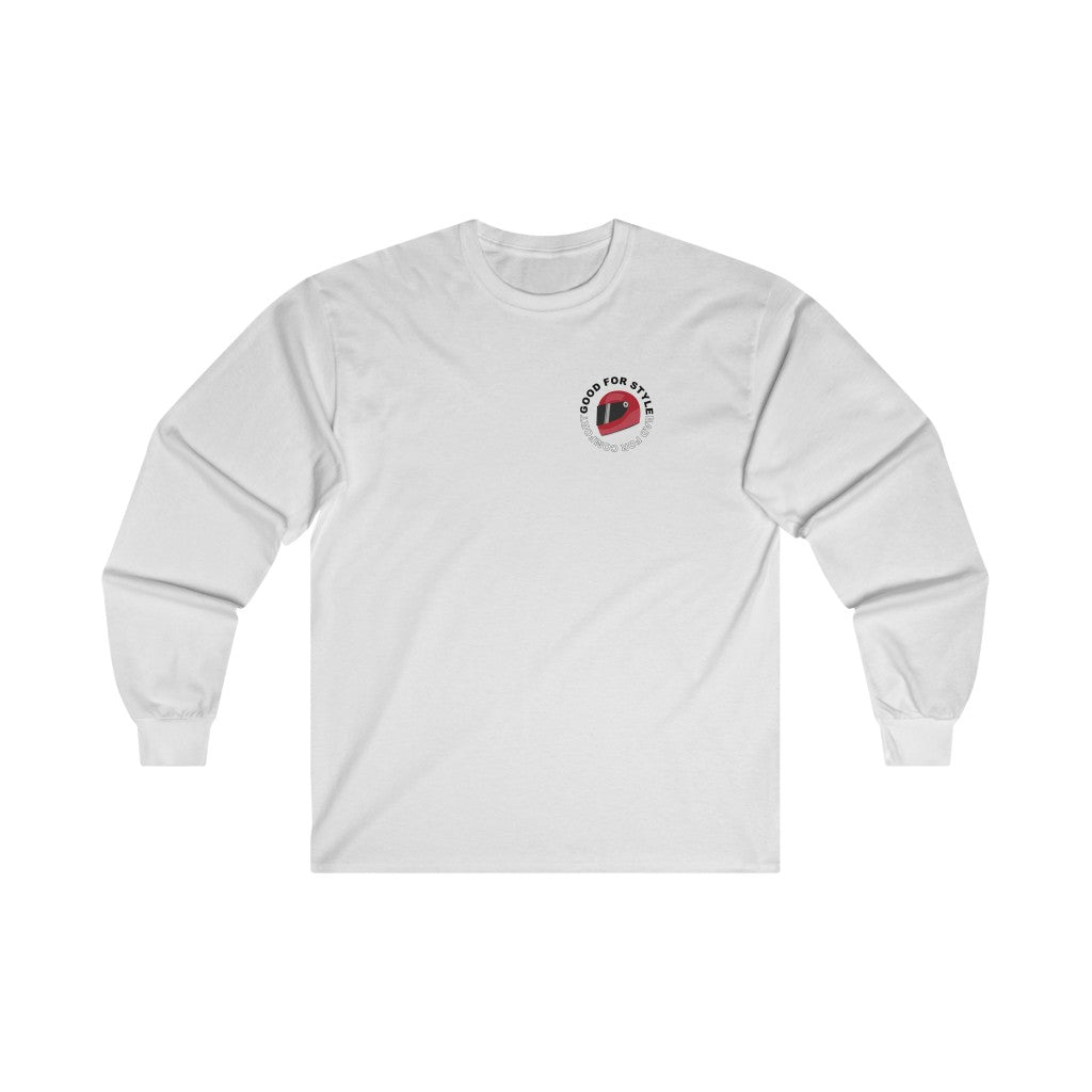 ◇PRENDA◇ PRDA BIG PATCH RAGLAN LONG SLEEVE WHITE Long White Shirt with Patch Design — AGoodFun (fka JNBY USA)